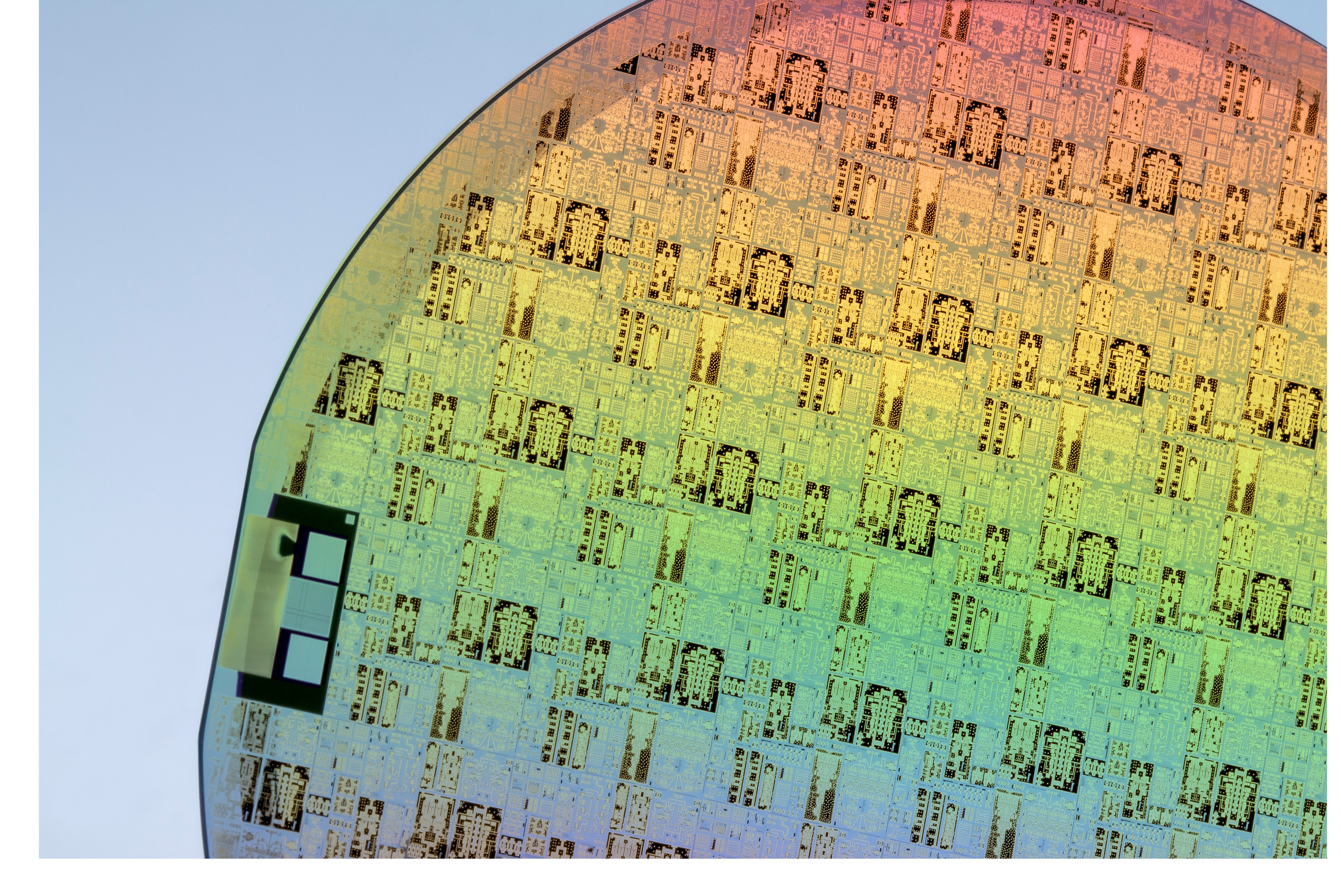 Wafer rainbow coloured