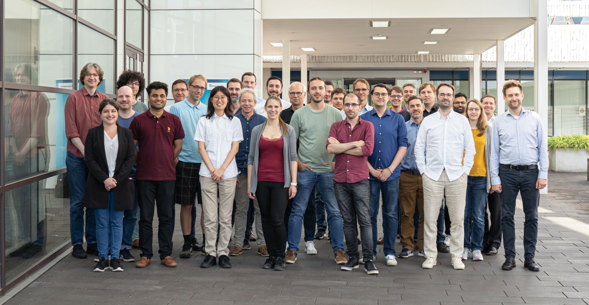 Group picture of the participants at the third SPINNING project meeting at Fraunhofer IAF in Freiburg, Germany