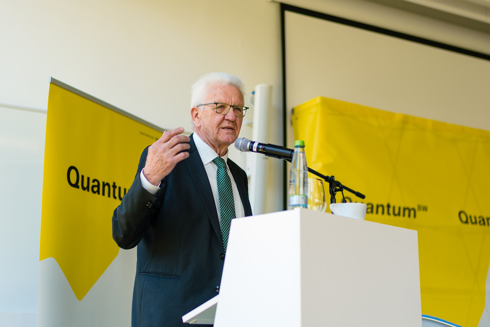 Minister President Winfried Kretschmann at QuantumBW
