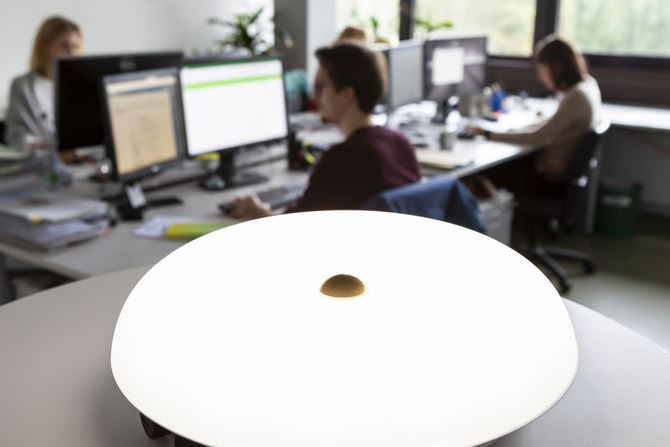 The smart LED lighting is suitable for workplaces and offices.